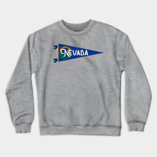 Nevada Flag Pennant Crewneck Sweatshirt